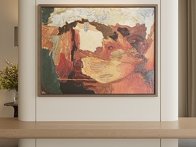 奶油风挂画 艺术挂画 挂画 玄关装饰