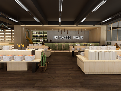 原木风书店 工装设计 商业空间 阅读空间 工业风 现代原木