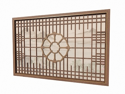 中式镂花窗 花窗 背景