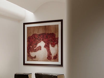 极简挂画 宋式挂画 动物挂画 中古挂画 新中式挂画 红色挂画