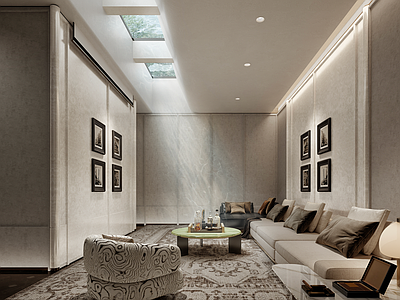 现代简约别墅客厅 别墅豪宅
