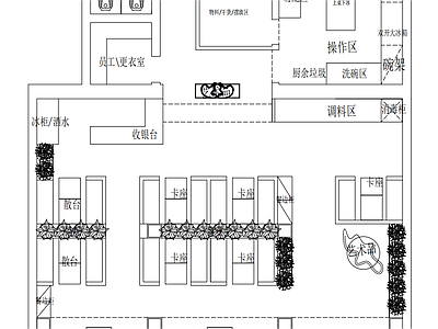 日式火锅店 火锅烤肉店 施工图