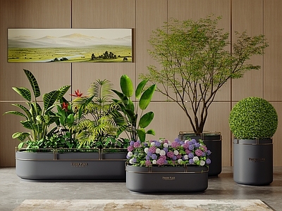 现代简约花钵