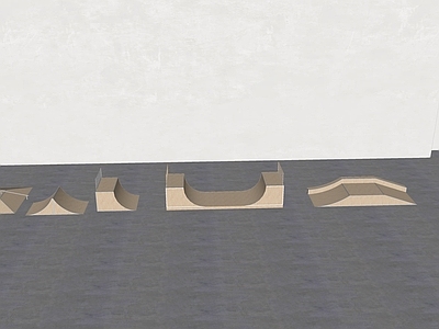 极简其他运动器材 滑板跑道 轮滑赛道