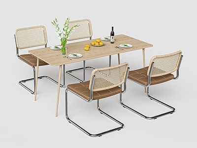 现代简约餐椅 侘寂北欧餐桌椅