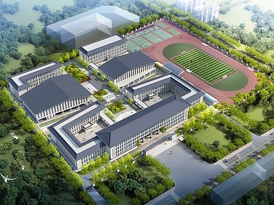新中式学校建筑