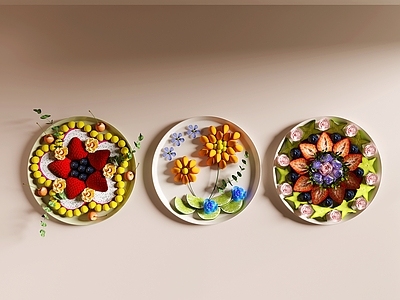 奶油风水果拼盘