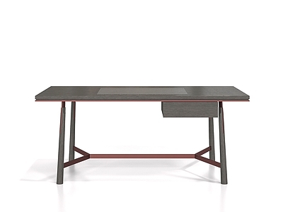 现代简约书桌 中古风 实木书桌