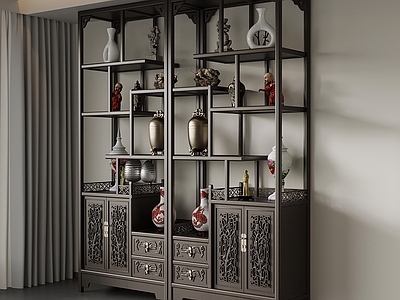 新中式博古架