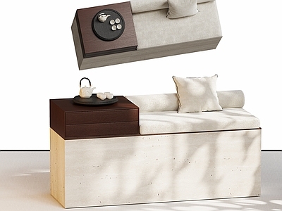 新中式罗汉床 现代飘窗台座垫