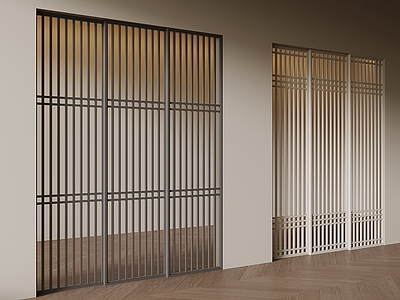 新中式推拉门