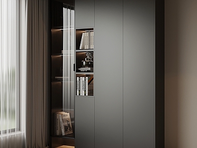 现代简约书柜