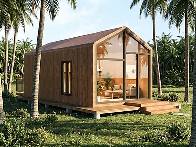 现代原木风民宿建筑 轻钢民宿 木屋民宿 营地民宿 星空民宿