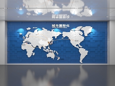 极简主义城市展厅 展厅展墙