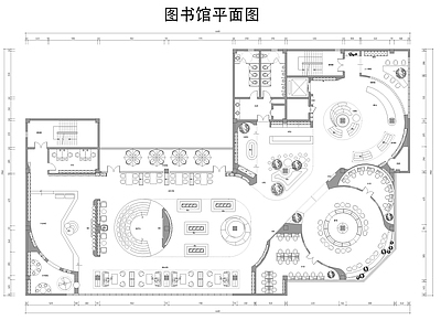 现代图书馆 图书馆 书吧 施工图