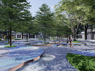 现代景观商业综合体景观