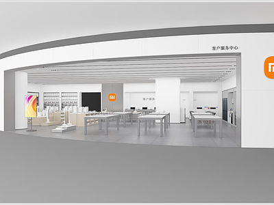 现代其他商业空间 手机店 小米手机 专卖店 四点五 施工图