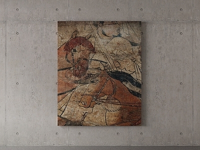 复古挂画 挂画 马挂画 艺术挂画