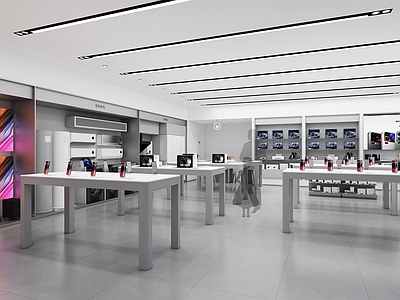 现代其他商业空间 小米手机 专卖店 手机店 施工图