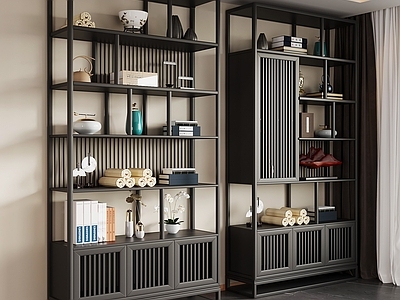 新中式博古架