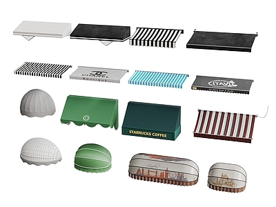 现代简约雨棚 现代雨搭 遮阳棚 咖啡厅雨棚 雨搭