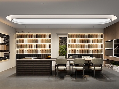 新中式木作展厅