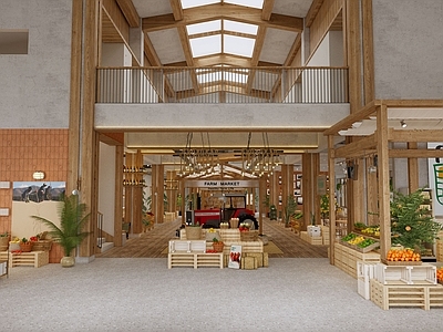 原木风中餐厅 INS农场风餐厅 自然农场主义 中餐原木稻草 中餐厅农场 水果木框原木风