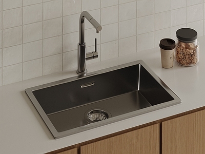 现代简约水槽 现代不锈钢水槽 厨房洗手池 台下洗菜盆 不锈钢洗手池 嵌入式单槽