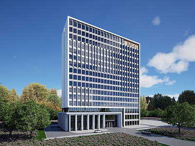 现代酒店建筑 商务酒店 建筑 高档酒店