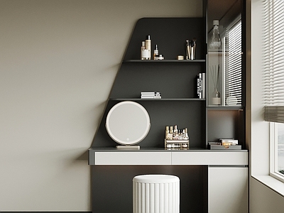 现代简约梳妆台