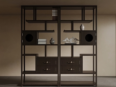 新中式博古架