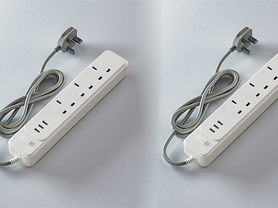极简办公设备 插线板 插座 排插 极简插线板