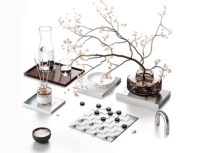 极简摆件组合 现代摆件  装饰品  陈设品  花瓶