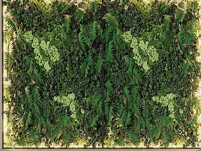 垂直绿化绿植墙 绿植墙 植物形象墙