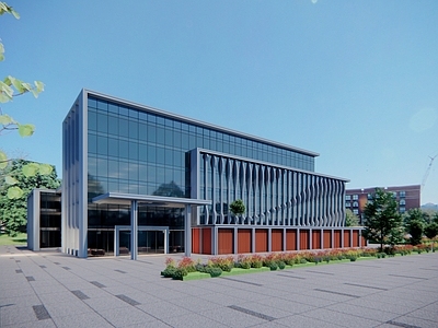 现代主义科研办公楼 酒店 办公楼 科研楼 产业园