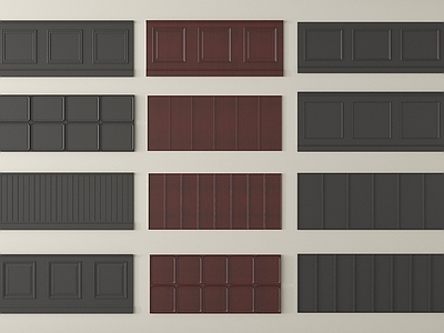 现代简约护墙板 法式护墙板 墙裙