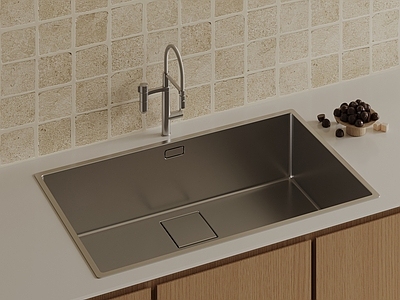 现代简约水槽 现代不锈钢水槽 厨房洗手池 台下洗菜盆 不锈钢洗手池 嵌入式单槽