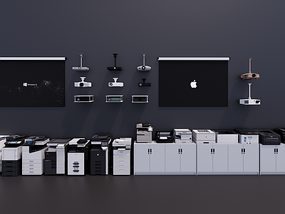 现代办公设备 打字机 投影仪 复印机 办公设备