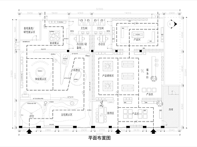 其他展厅 660平农副产品 农产品展厅设计 施工图