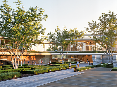 现代售楼处建筑 售楼处示范区景观 售楼处建筑 异形廊架