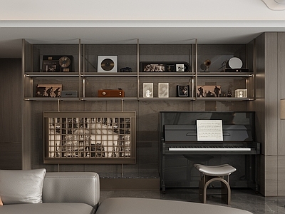 现代轻奢摆件组合 轻奢摆件 轻奢书房