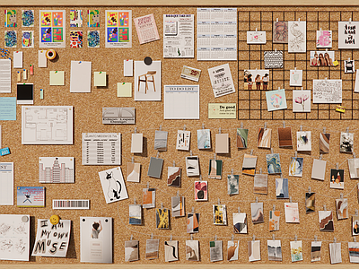 拼贴艺术风展示用品 现代置物架照片墙