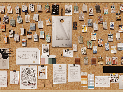 拼贴风书房 现代置物架照片墙