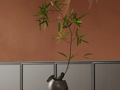 新中式绿植摆件