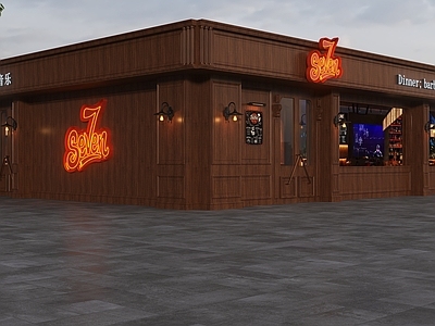 复古门头 美式门头 美式酒馆门头 烧烤酒馆门头 精酿酒馆门头 精酿烧烤门头