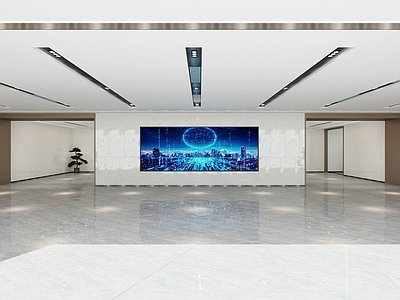 现代简约办公大厅