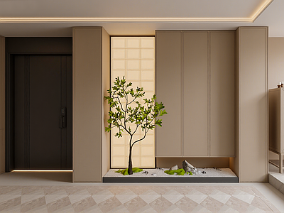 新中式玄关 鞋柜