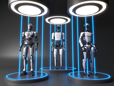 未来主义其他展台 机器人展台 人形机器人 智能机器人
