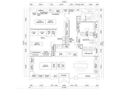 现代面包店 棋喜烘焙 施工图