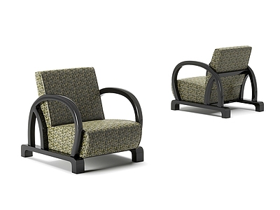 ArtDeco 装饰艺术风格 单人沙发